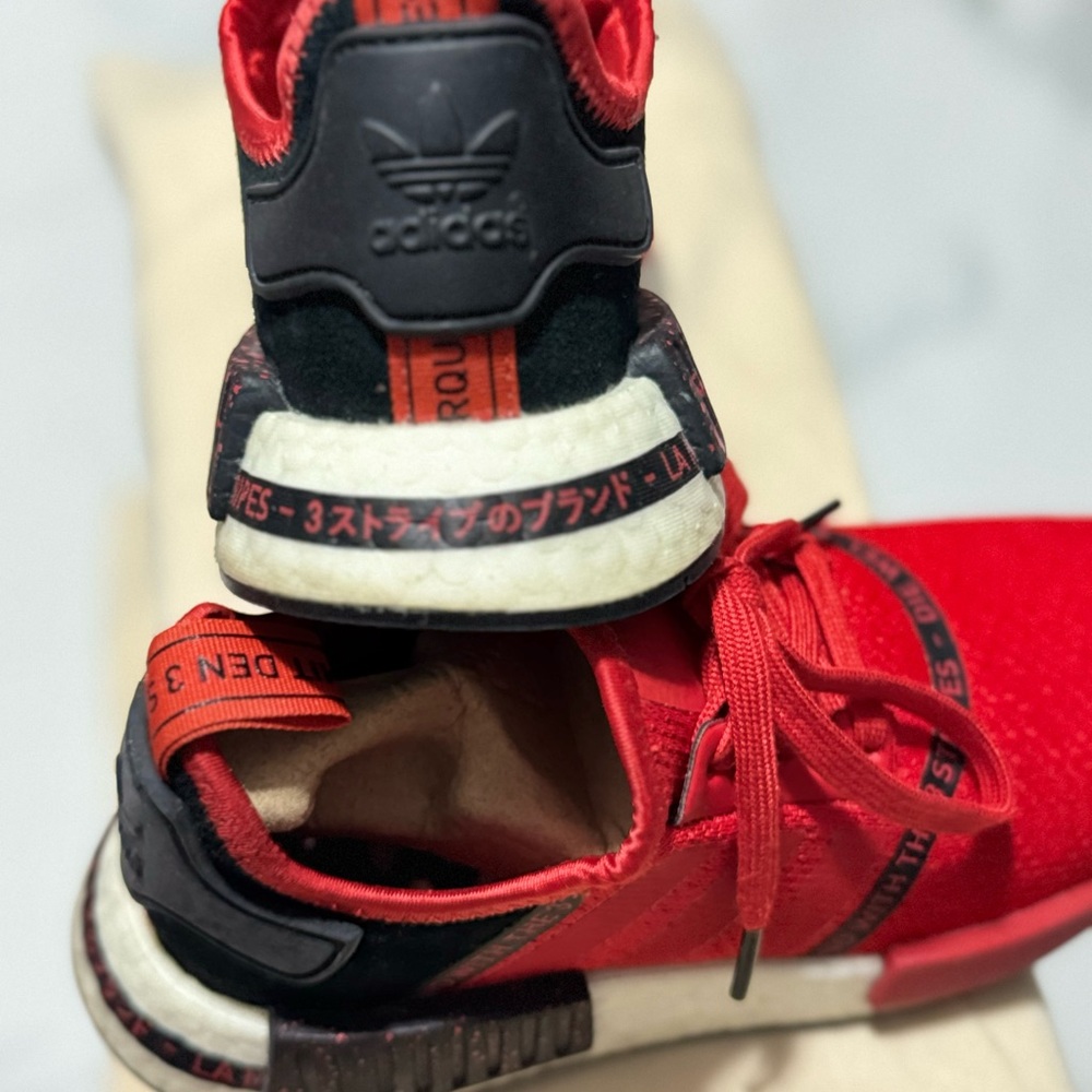 Adidas Red and Black Sneakers with Boost Midsole - Picture 5 of 7